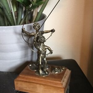 1970 Levin Sculpture Flying Kite Figures Signed & Dated